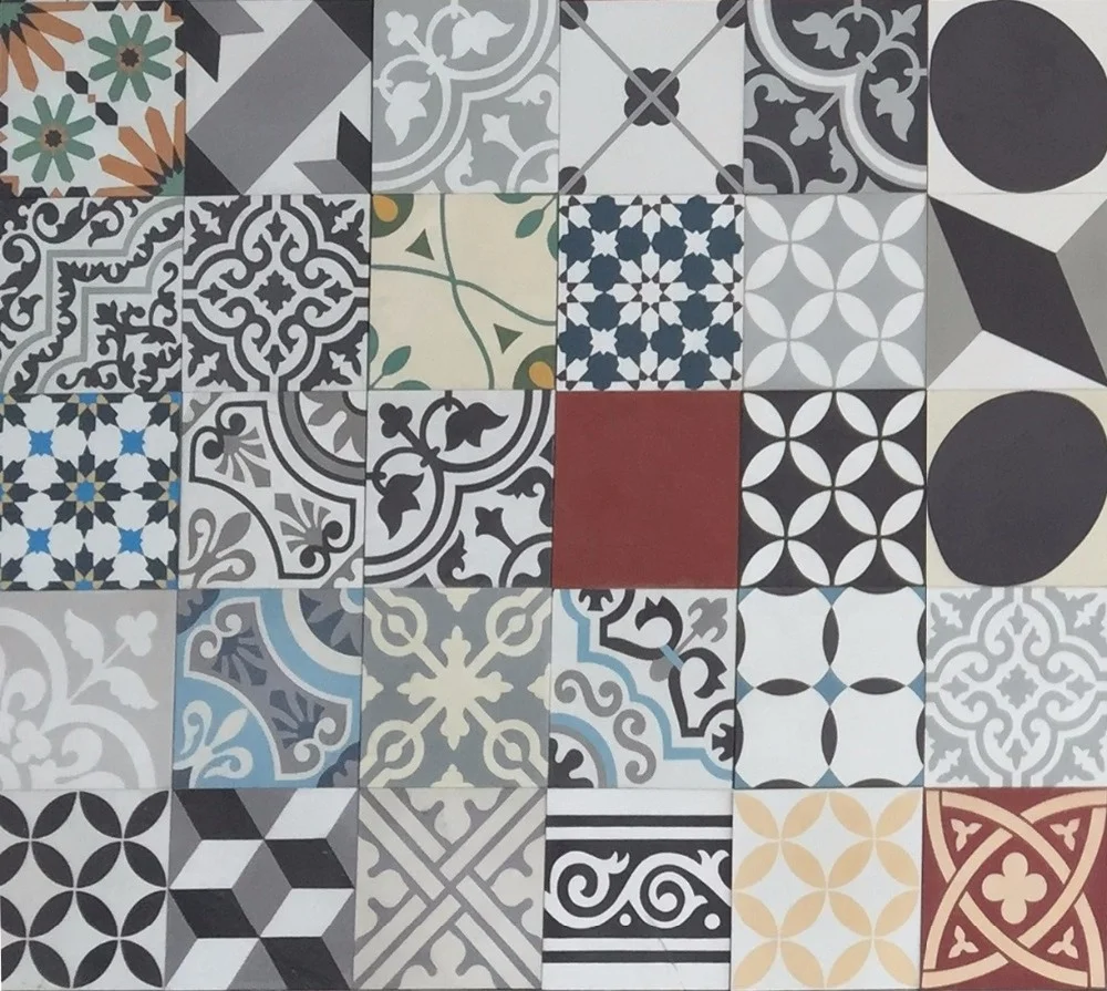 Building Material Tiles for Floor Encaustic Handmade Cement Tiles  Has Good Thermal Insulation