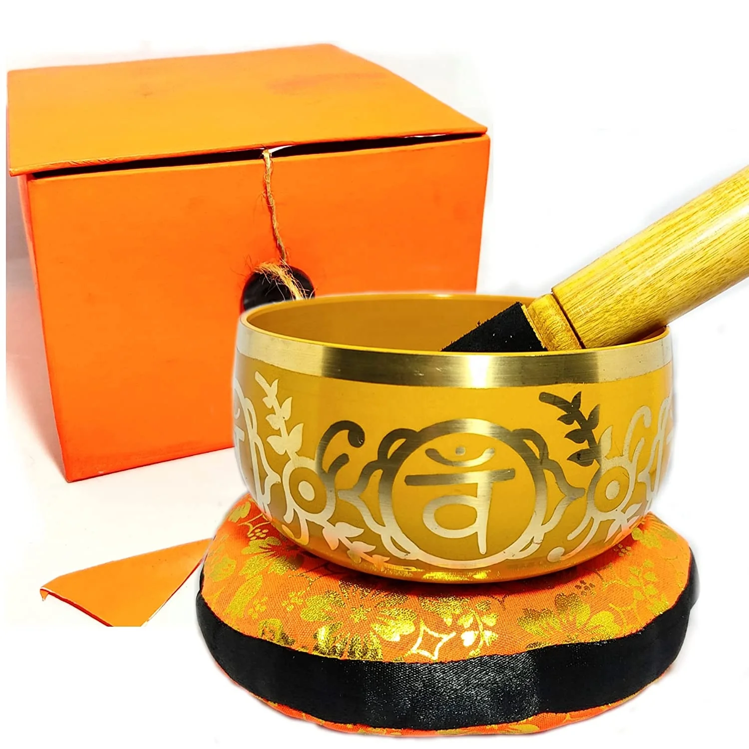 Sacred Chakra Or Second Orange Chakra Singing Bowl For Meditation Yoga Singing Bowl Set Excellent Resonance Healing Sound