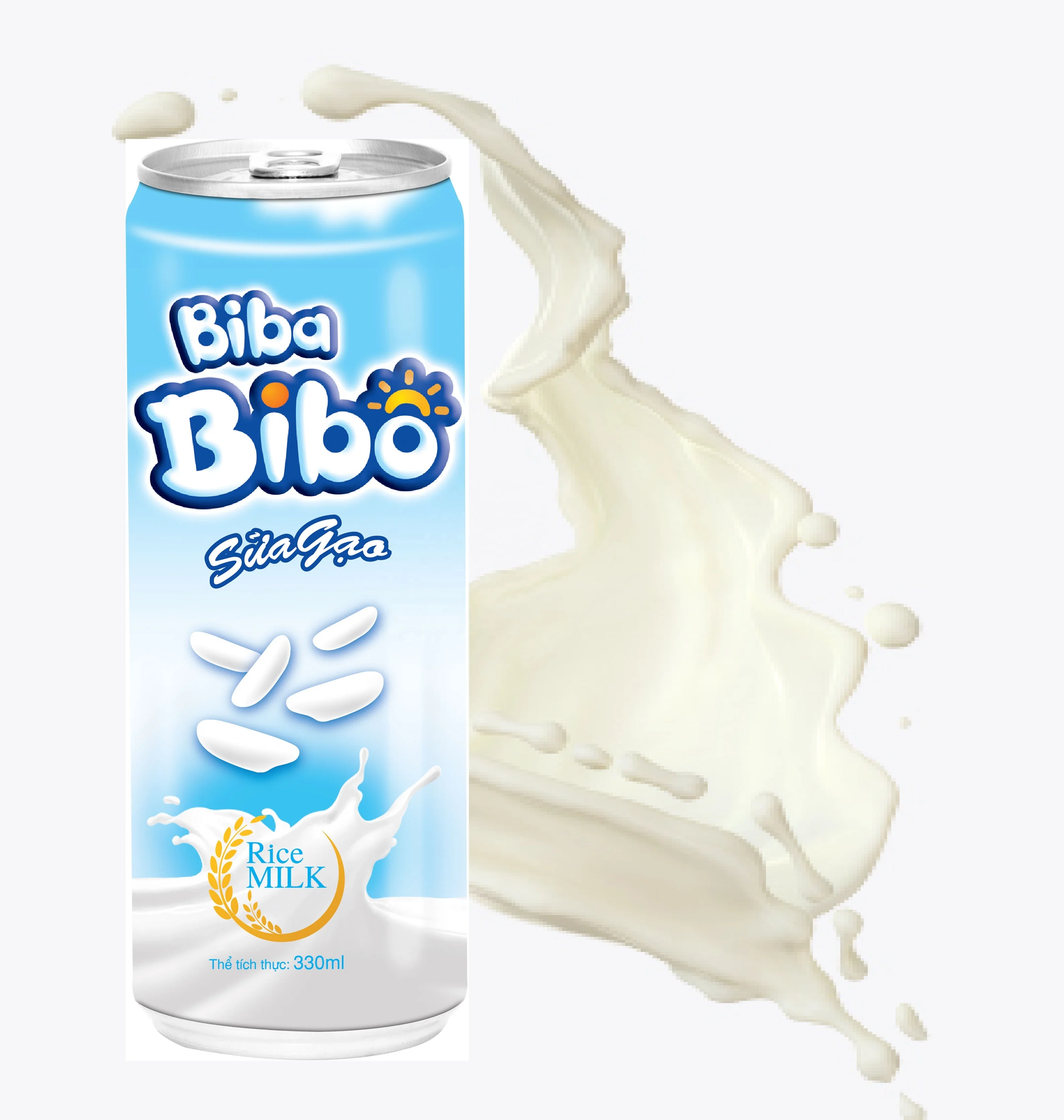 Оптовая продажа высококачественное рисовое молоко гладкая банка 330 мл оригинальное здоровый напиток высокого качества из Вьетнама