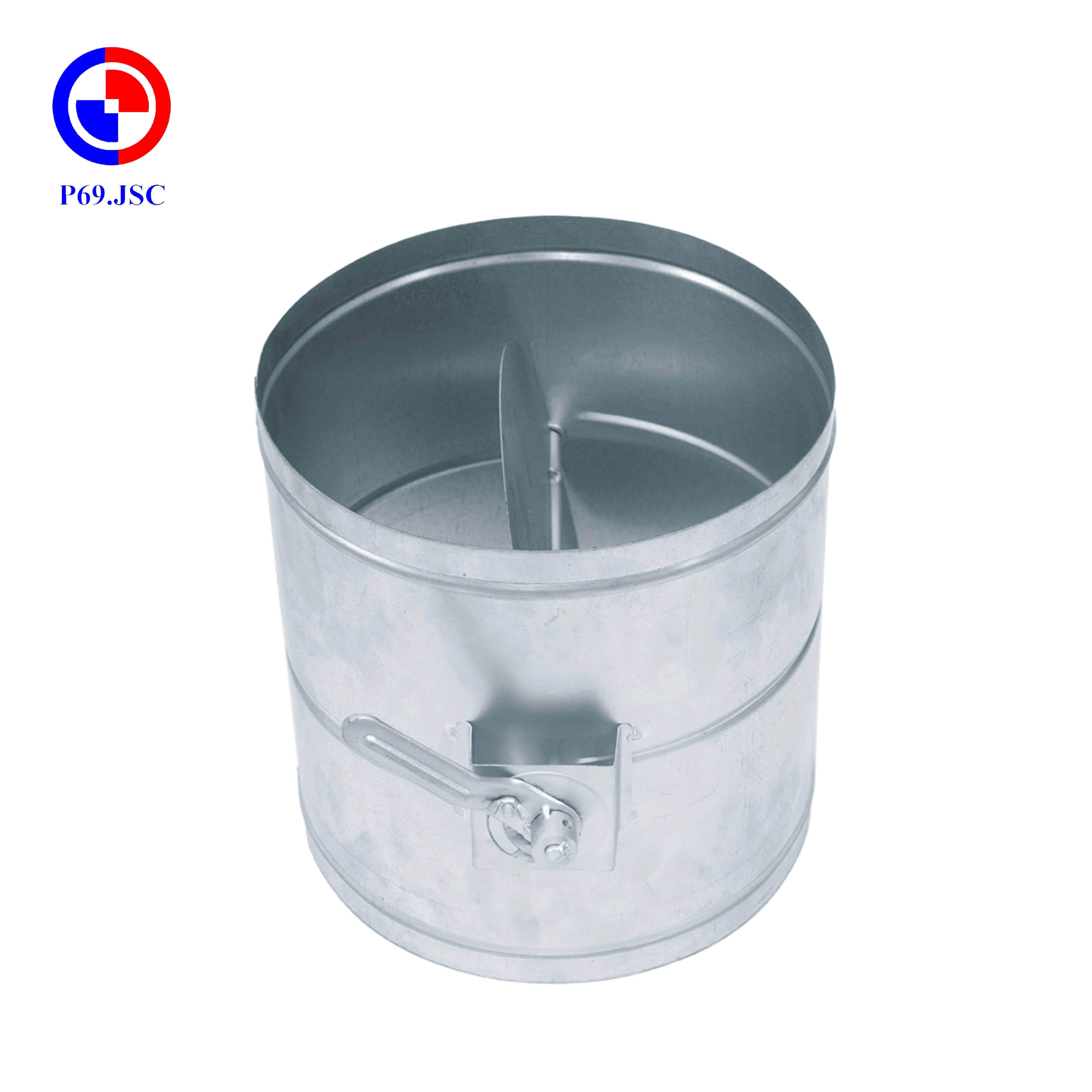 Ready to Ship Control Pressure Productive Damper Ventilation System M&E OEM Round Volume Damper Manual Control - HAND  P69 JSC