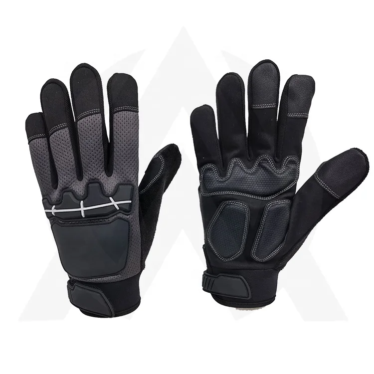 Touch Screen Work Glove Tools Assembly Automotive Gloves High Dexterity Padded Palm Heavy Duty Rigger Hand Mechanic Impact Glove