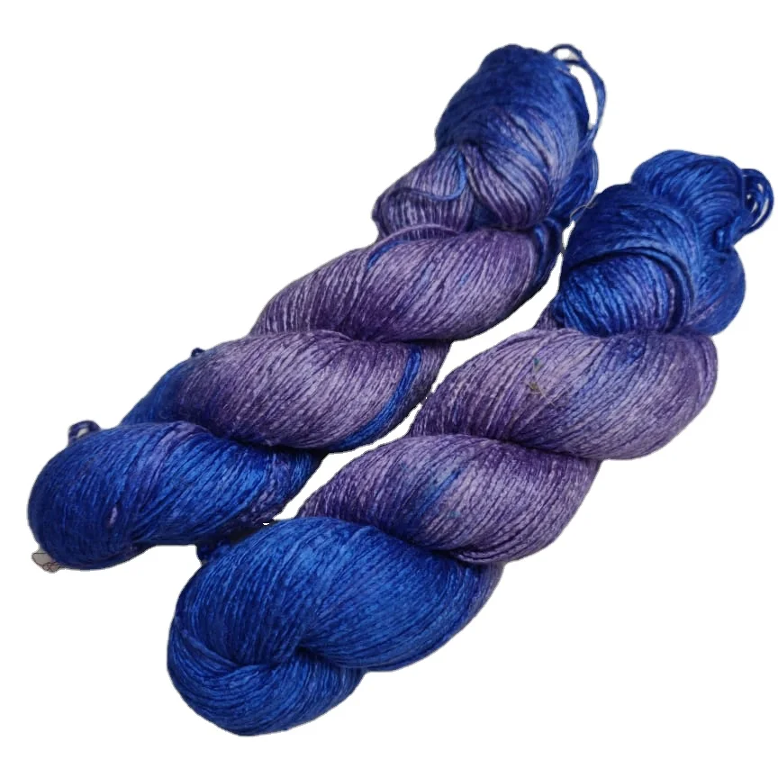 100% pure spun silk yarn made from mulberry silk cocoon used for Carpet hand tufting weaving knitting crochet art and craft