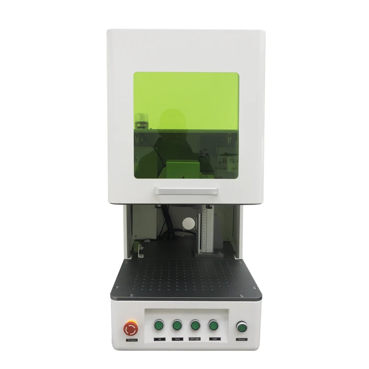 Mavenlaser desktop Enclosed 3D Fiber Laser Marking Machine jpt or raycus max cutting gold silver jewelry metal plates
