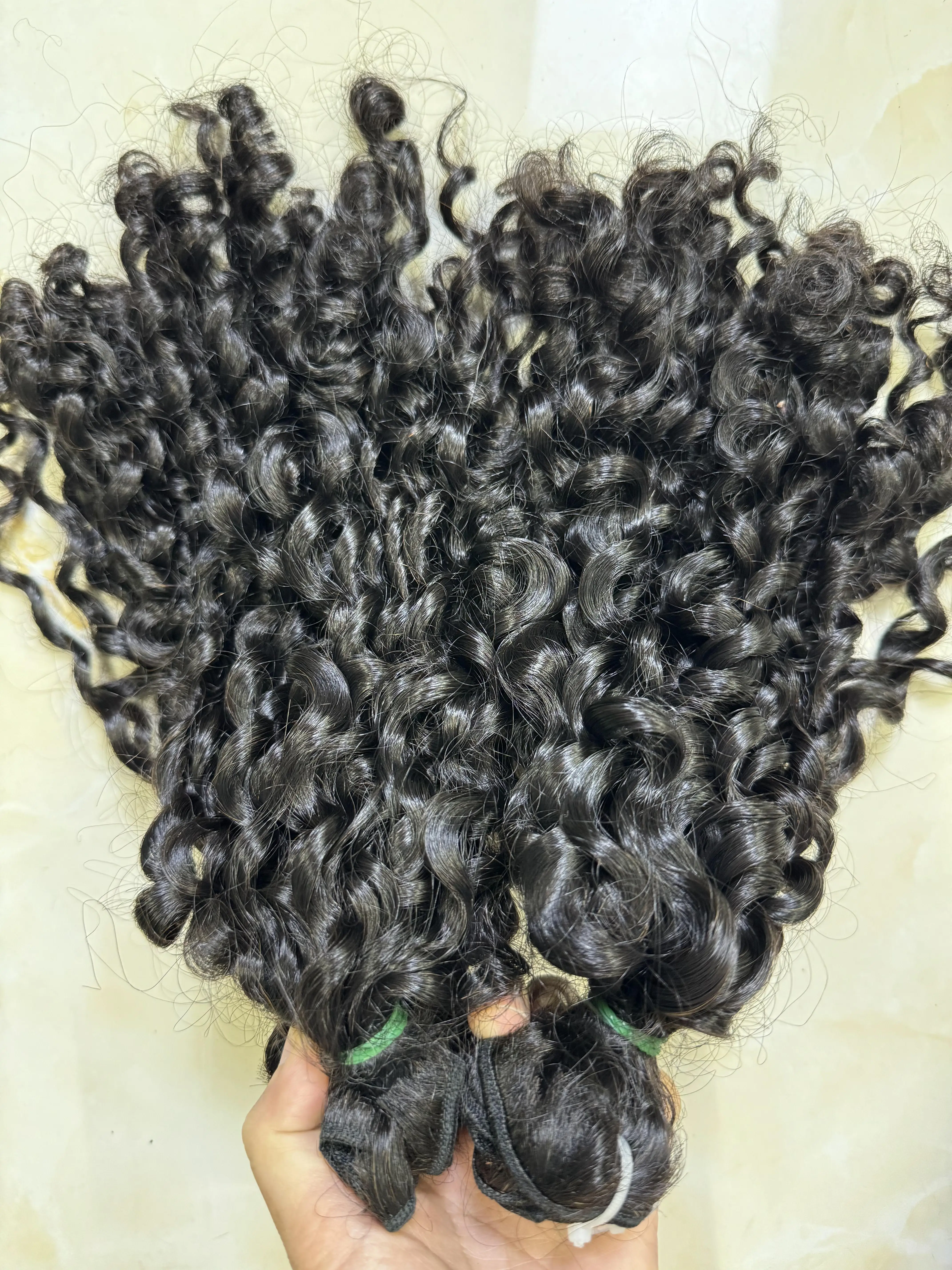 Wholesale 100% Weft Raw Burmese Curly Human Hair Weave Bundles Virgin Burmese Hair