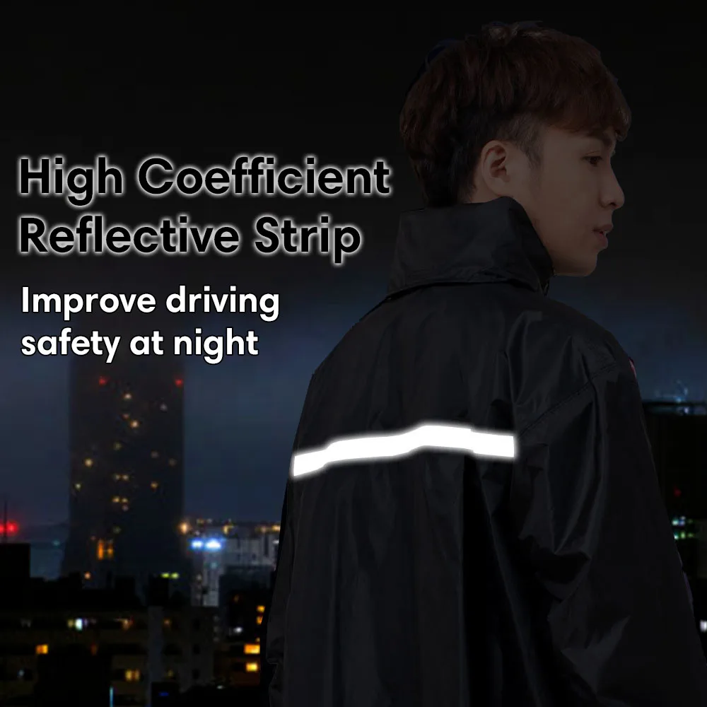 Custom OEM Fashion Polyester Motorcycle Rider Waterproof Windproof Raingear Rainwear Rain Coats