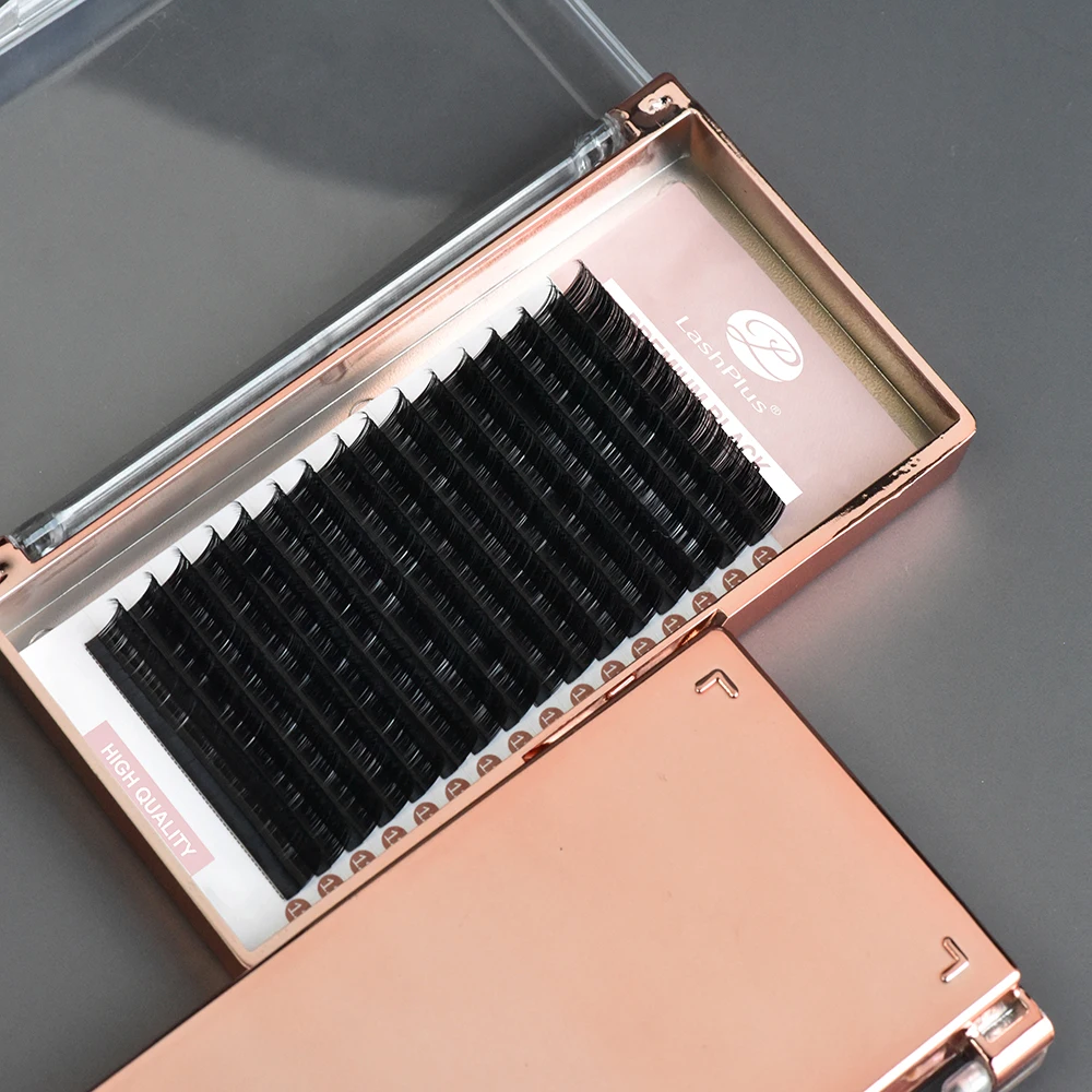 Накладные ресницы LashPlus профессиональные шелковые Индивидуальные для наращивания русский объем частная торговая