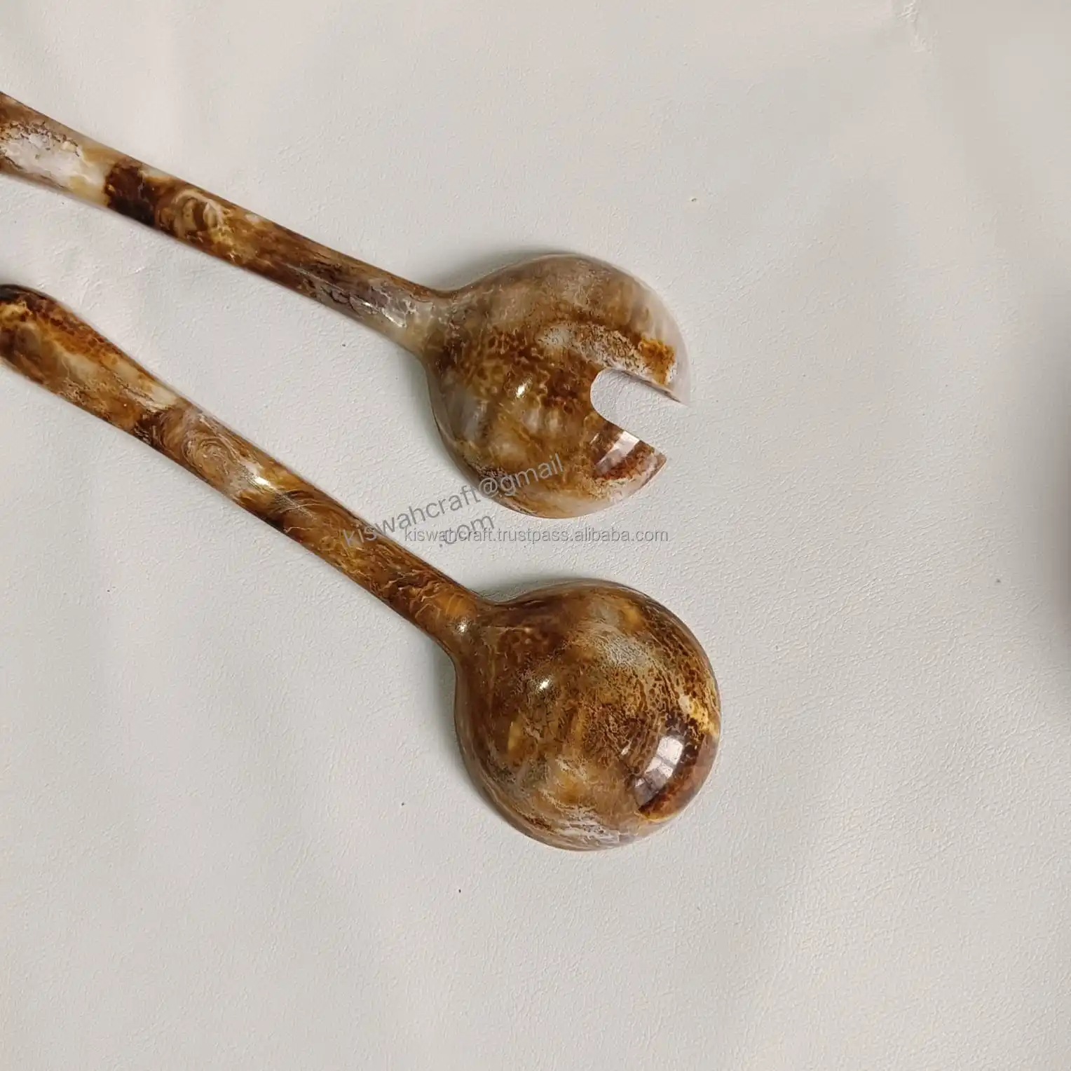 Looking Rock Italian Soup Server Color Kitchen & Tabletop Half Transparent And Small Resin Salad Server