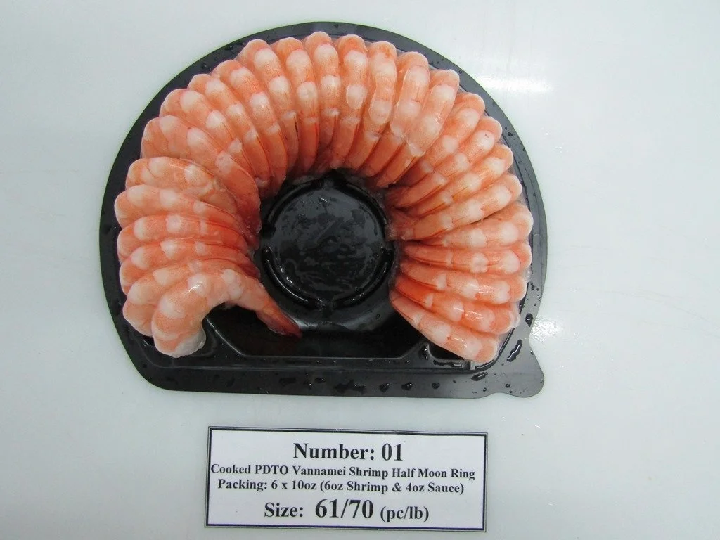 Высококачественное кольцо для замороженных креветок с/без соуса, экспорт из Вьетнама