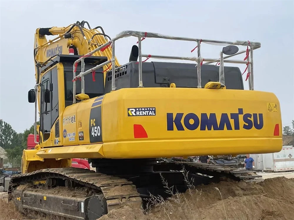 Few Working Hours Komatsu PC450 PC450-8 pc400 Used Crawler Excavators/45tons 45ton 45 ton japan excavator with hydraulic hammer
