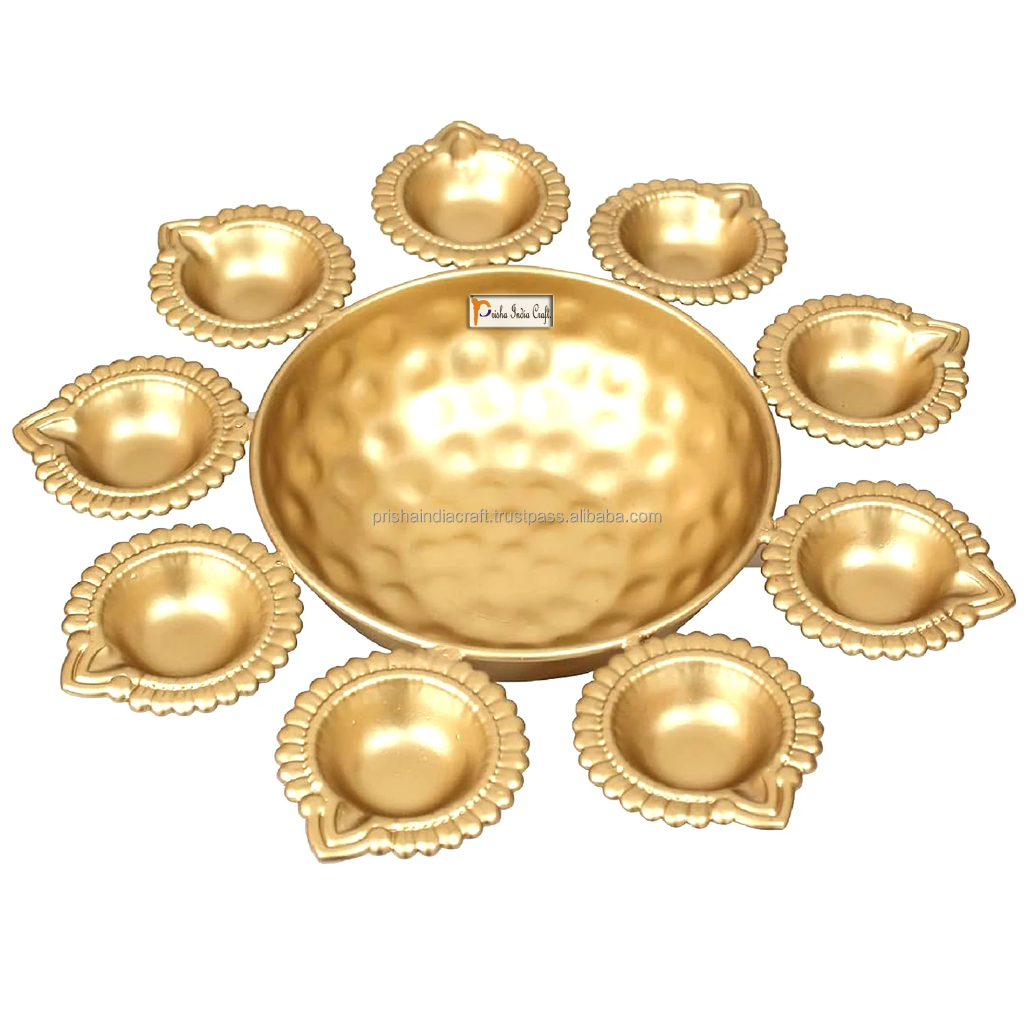 Decorative Bowl diya Metal Urli Diya Pack of 2  For Interior, Home Decor, diya for diwali