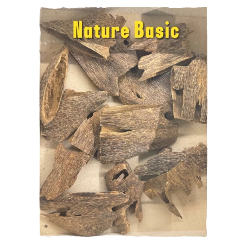 Agarwood Chips Nature Basic Grade OUD Plant Aroma Essential Oil Scented Incense Product from Thailand Dark Brown Natural Wood