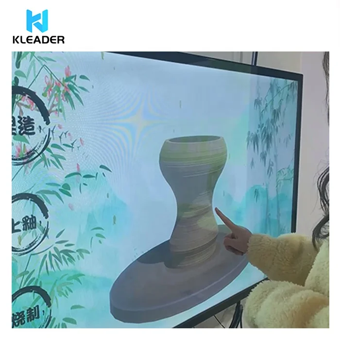 Interactive Touch Screen Game For Pottery Making Moulds Learning Equipment Machine Digital Ceramic Video Game Museum Exhibit