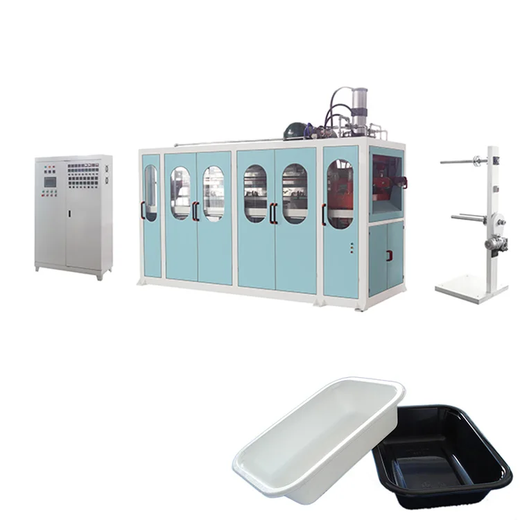 Automatic Disposable Tableware Plastic Trays Making Machine Thermoforming Machine with Production Line