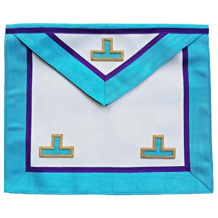 Masonic Memphis Misraim Rite Worshipful Master Apron Hand Embroidered Masonic Regalia Apron