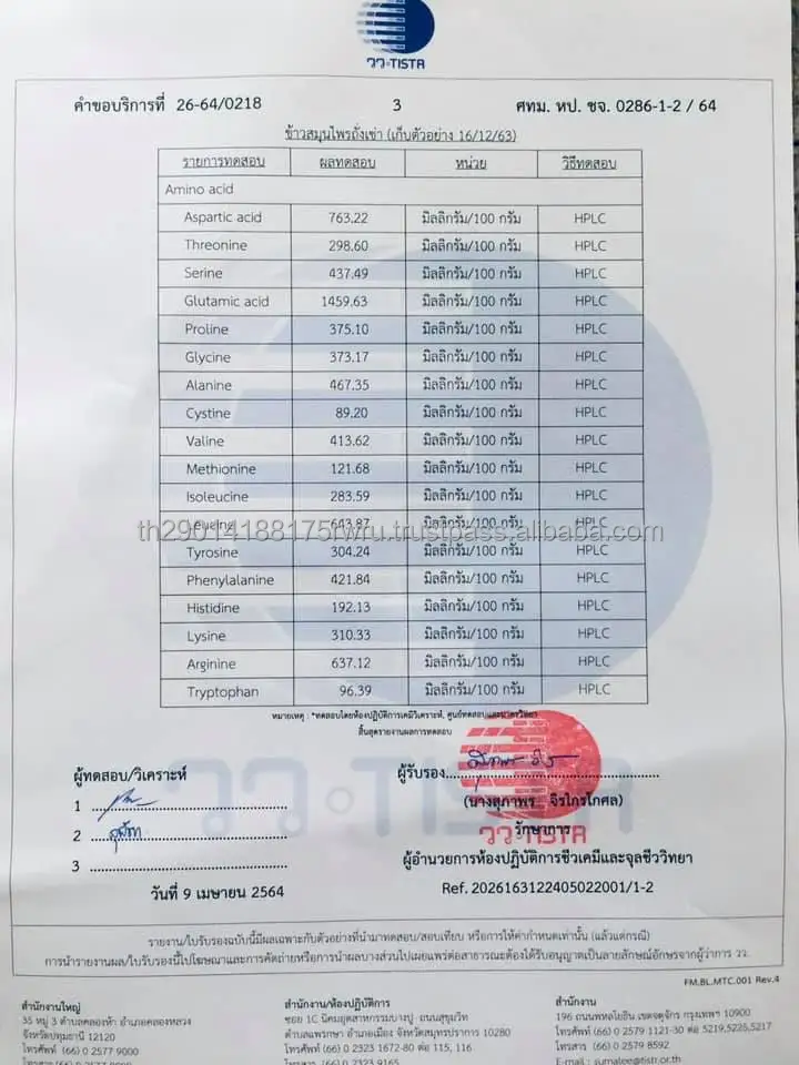 Премиум рис хорошая мощность РИС лучший из Таиланда