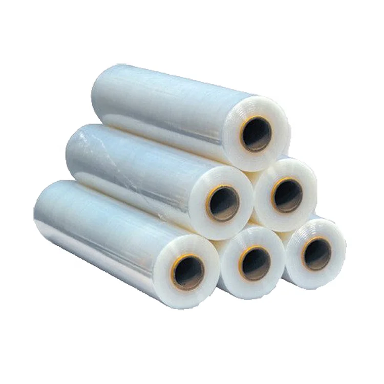 Best Selling jumbo roll lldpe 23 microns 17mic 500mm pe stretch film foil for machine