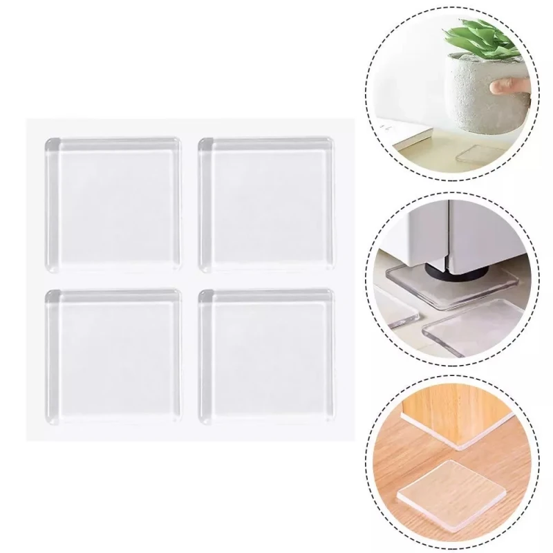 China Hot Selling Furniture Protection Flexible PU Anti Vibration Sticky Gel Pad Anti Vibration Feet Pads