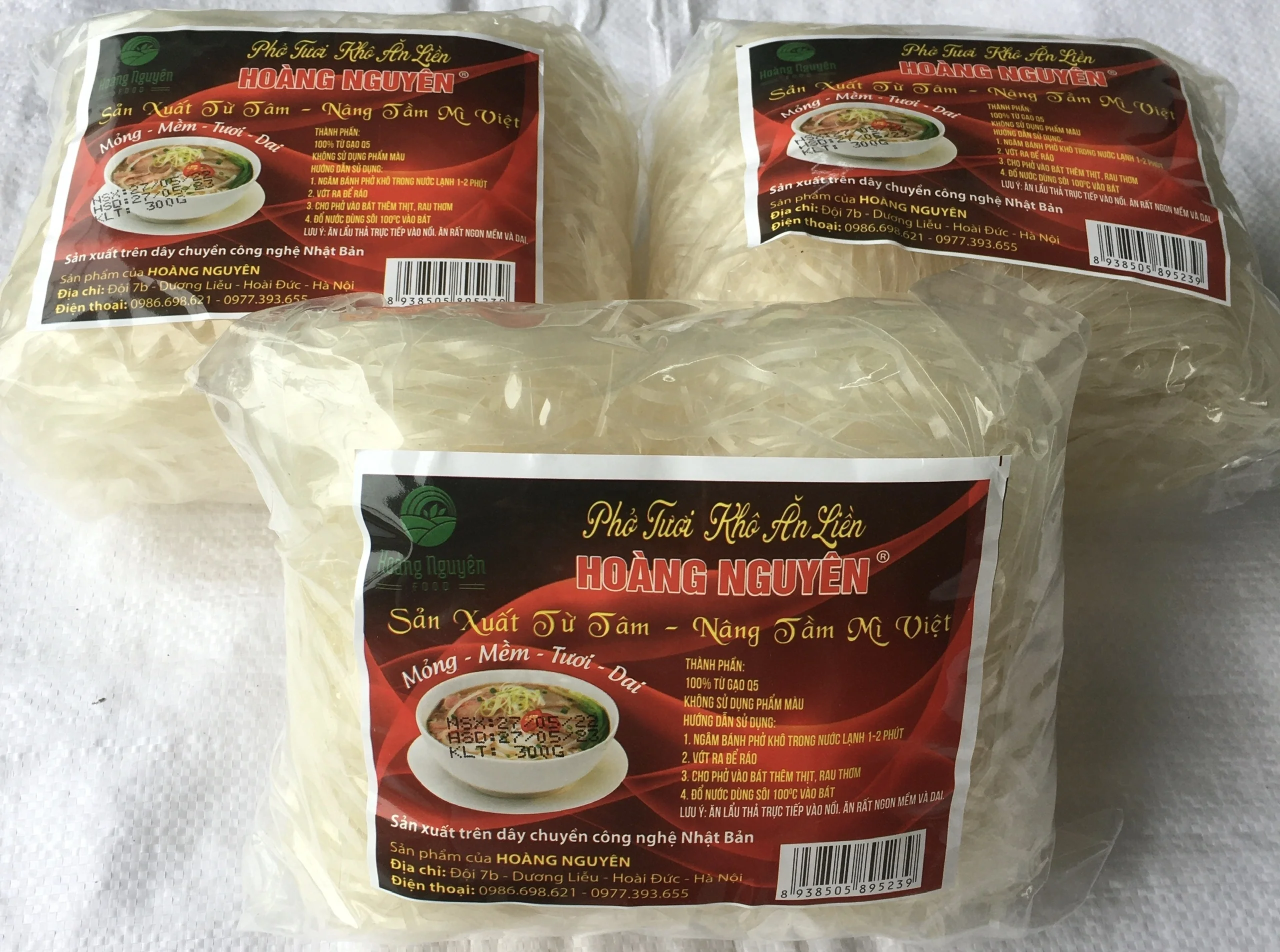 Dried Flat Noodles Instant Noodles Instant Pho Vietnam Pho Noodles Whole Price Good Tasting Food OCOP Bag Vietnam Origin