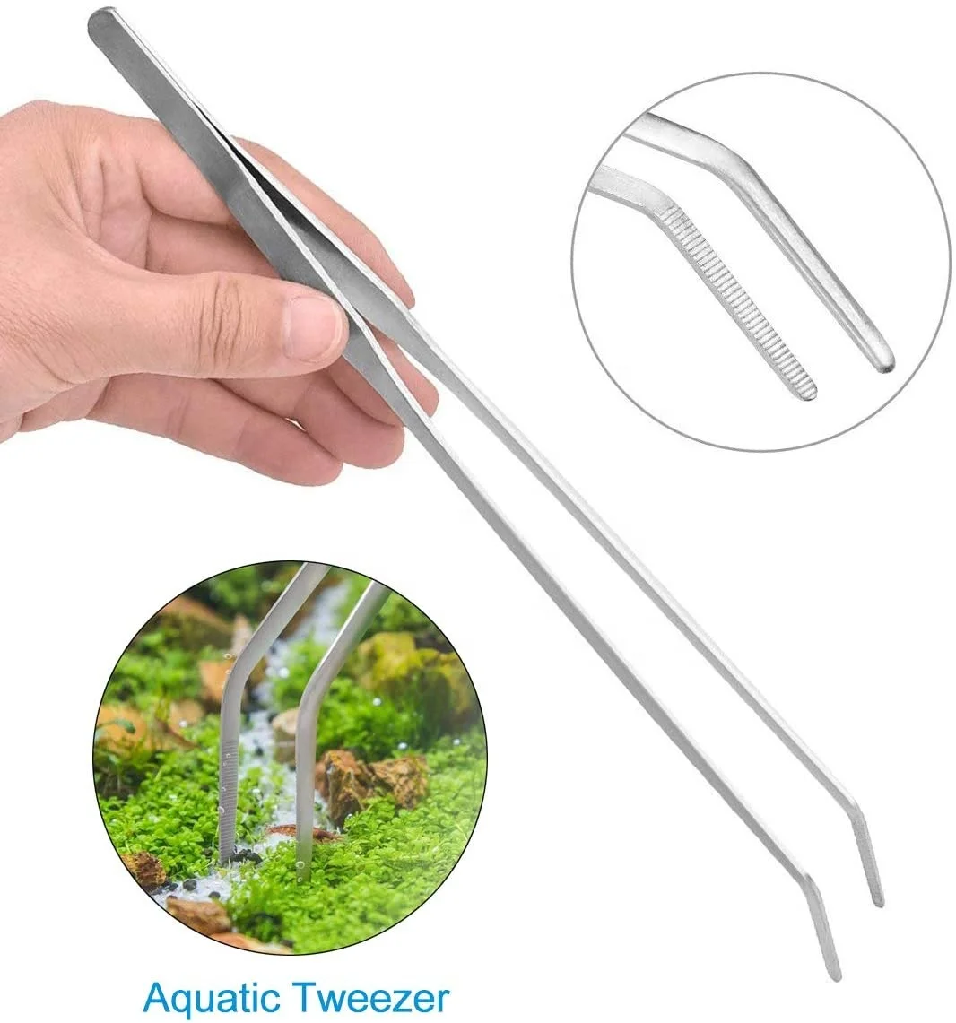  Набор инструментов для аквариума 5 в 1 из нержавеющей стали Пинцет водных растений ножничный шпатель инструменты