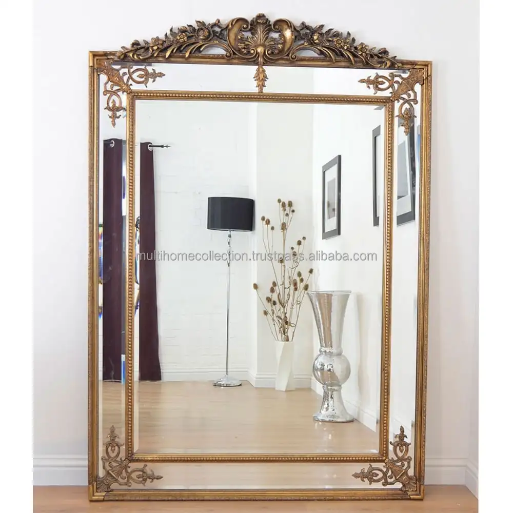 Wholesale Prices Selling Iron Wall Mirror Gold Plated Popular home Decoration Wall Vanity Mirror Bathroom Basin Mirror