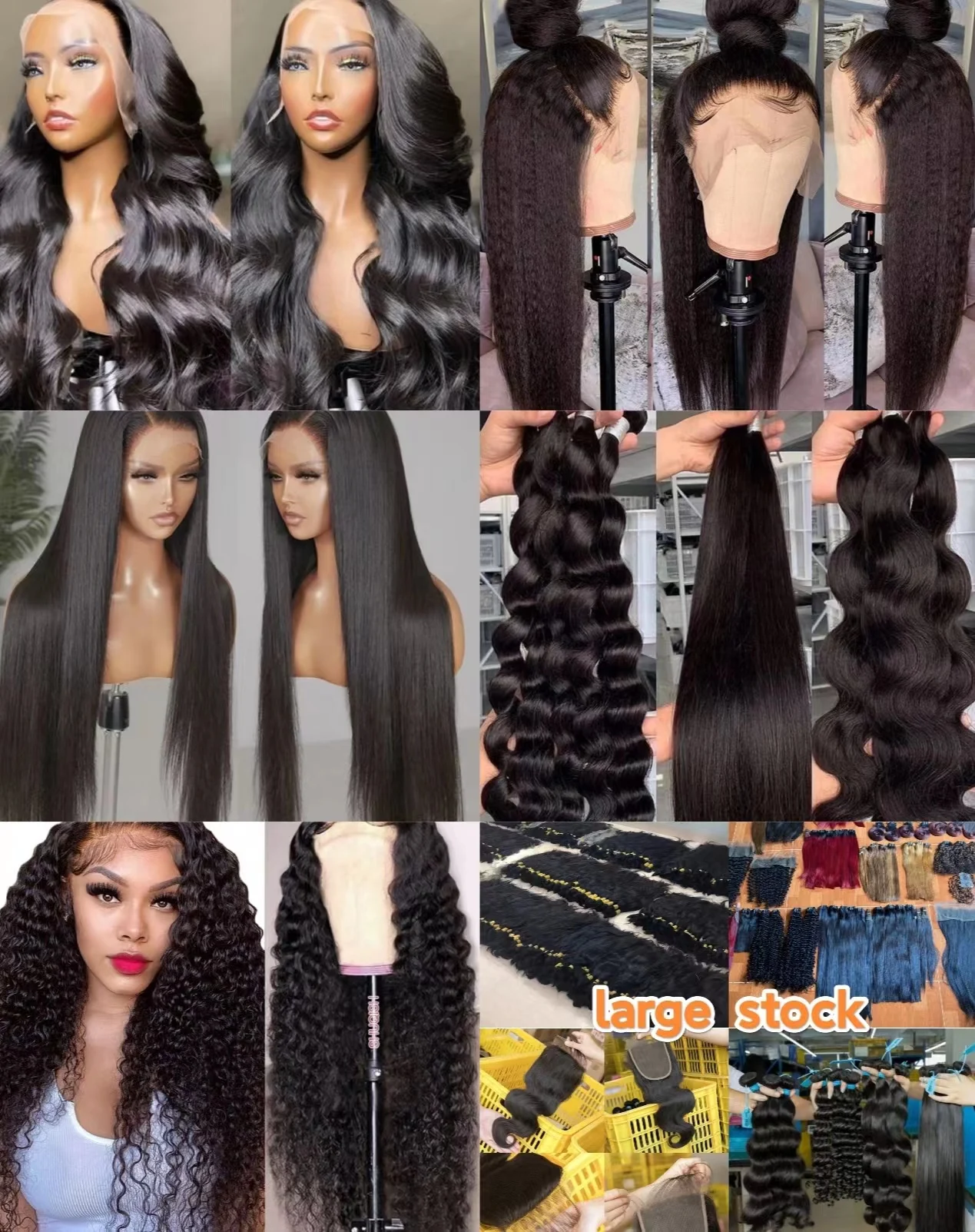 20 Years Factory Wholesale Full Cuticle Aligned Hair, 100% Raw Remy Natural Cambodian Human Hair weave Bundles 10A Hair