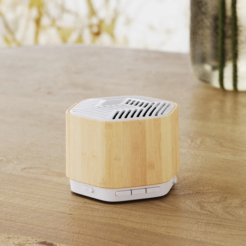 2024 Hot Selling Large Capacity Bamboo Bookself hifi BT Audio Player Speaker Portable Wood Speaker Wireless Music Box