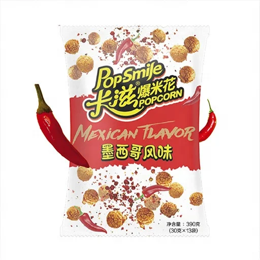 Popcorn Supplier_Mexican Flavor Popcorn 390g(30g*13bags)_Tasty Crispy Snacks_Best Snack