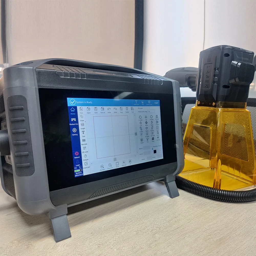 DADI CNC portable mini 2.5d code laser marking machine 20w 30w 50w for plastic pvc rubber metal