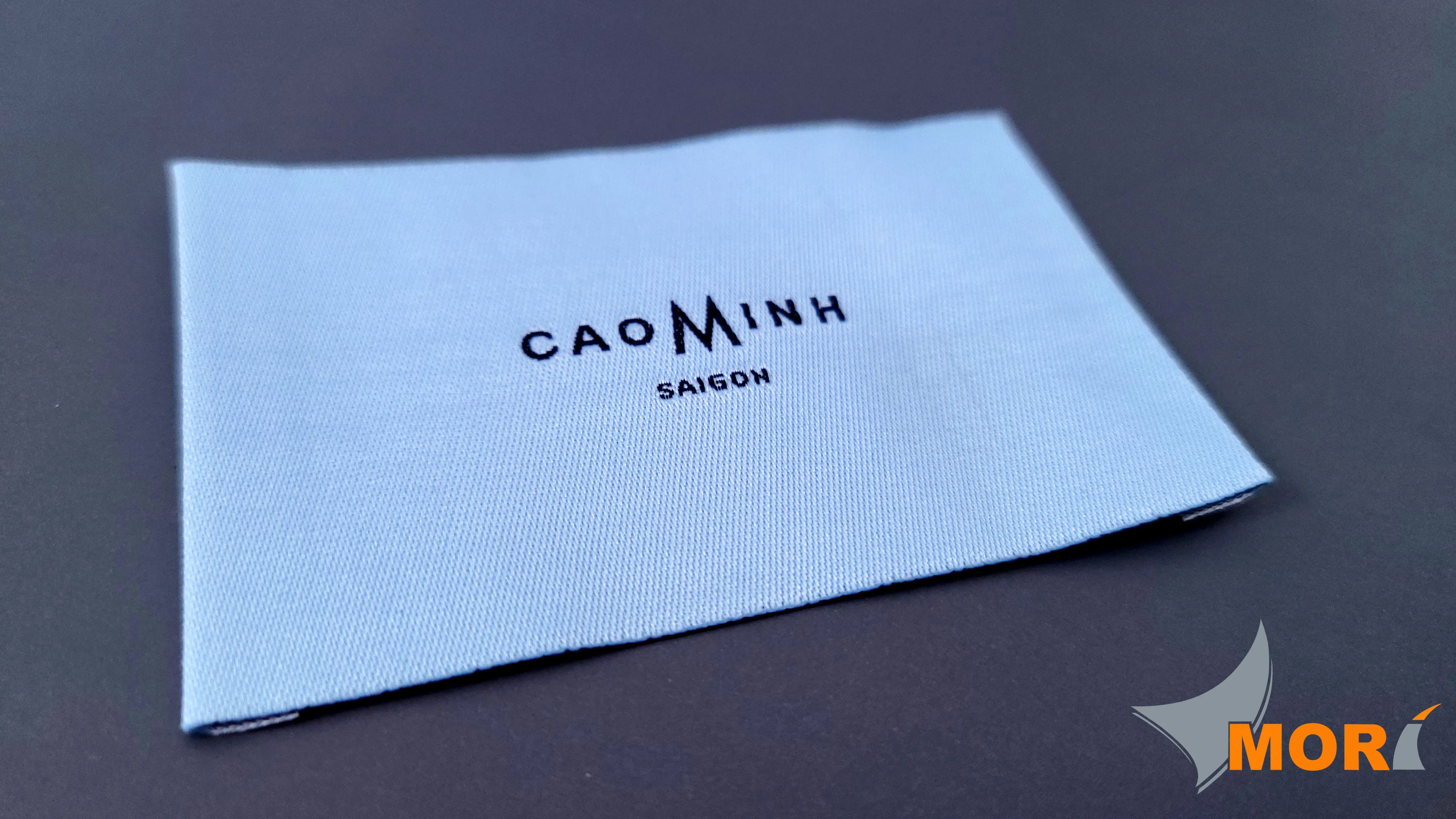 MORI Clothing custom Woven Label for Garment Fabric Woven Label Support Custom Logo Woven Label