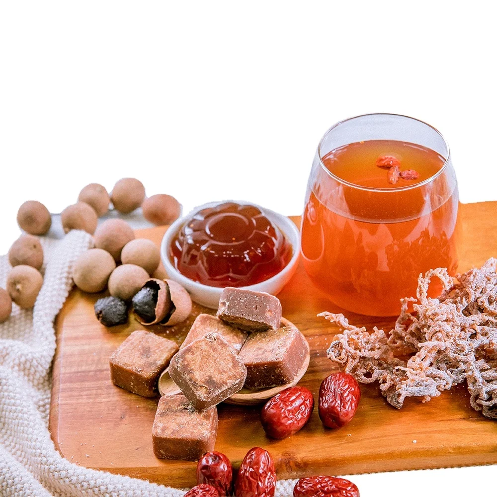 Brown Sugar Cube Longan Jujube Jelly