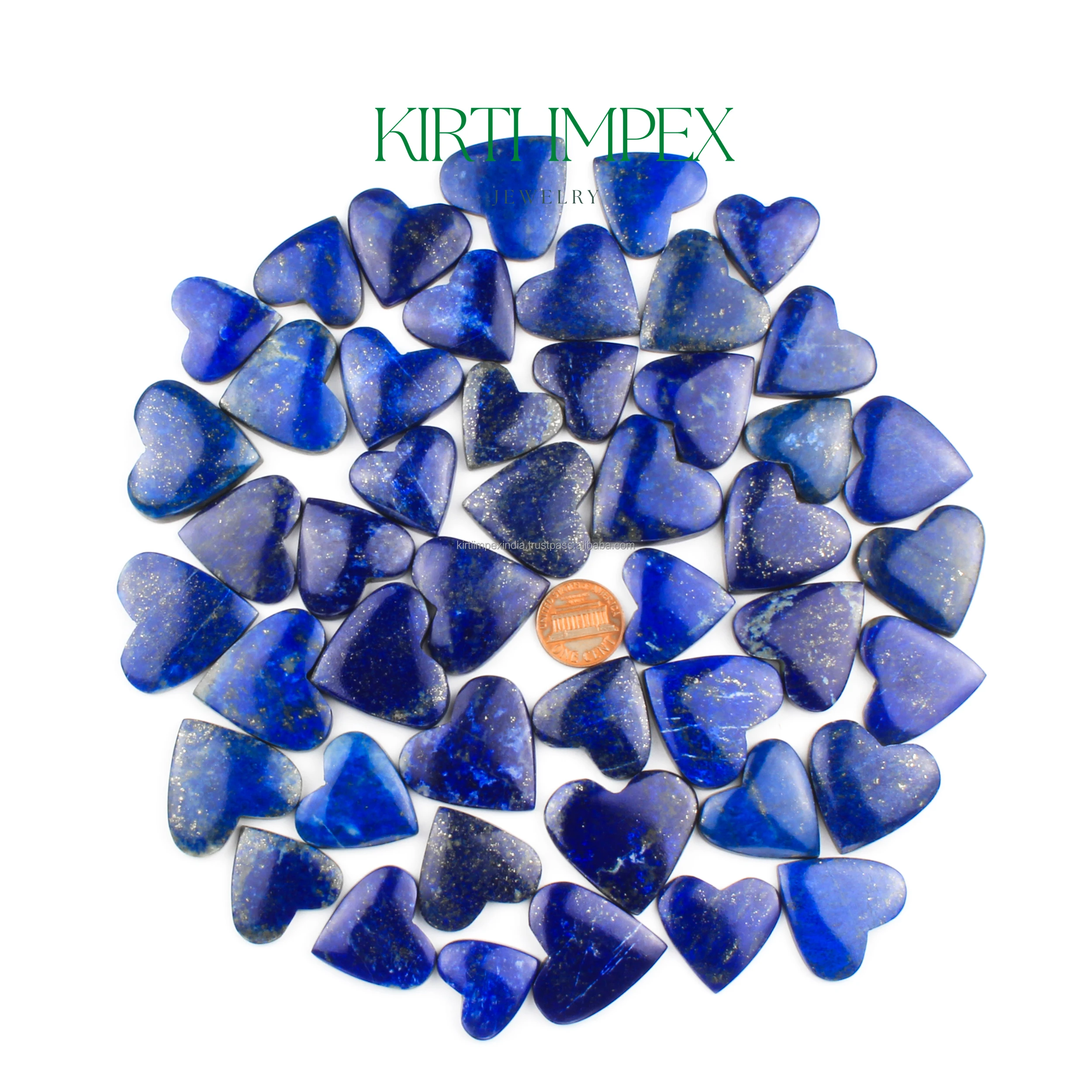 Lapis Lazuli Hearts Cabochons Gemstone Heart For Jewelry Making Red Cabochons Wholesale Hand-polished FlatBacks