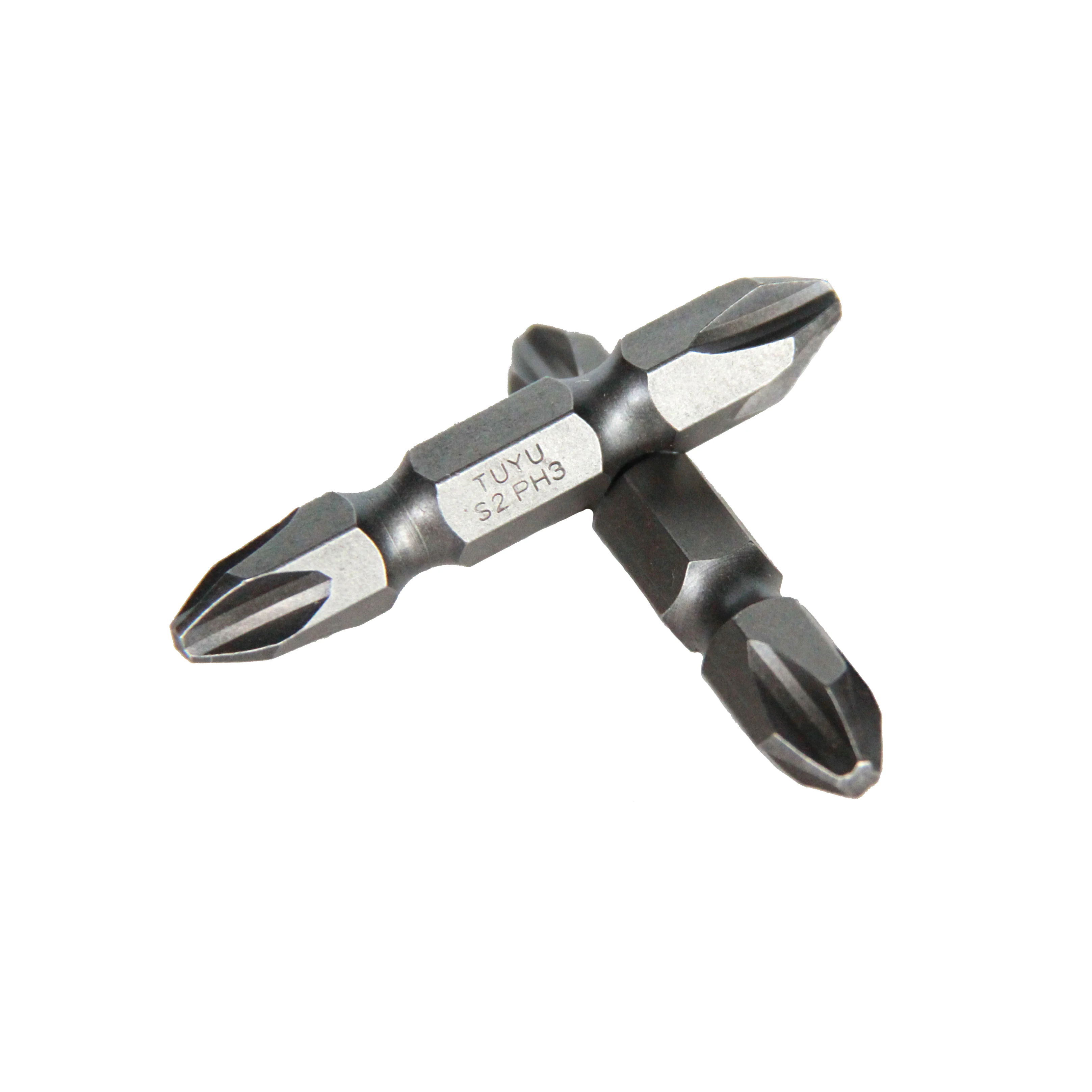 8mm Dia Hex Shank 50mm length Magnetic Bits  Double Ended PH3 Phillips Steel Screwdriver