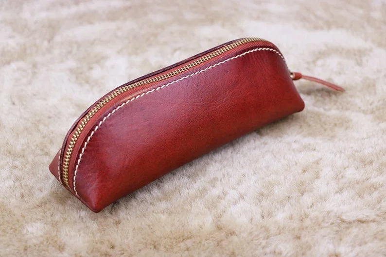Premium Quality Handmade Vintage Leather Fashionable Pencil Bag Pencil Cases Pencil Covers & Boxes