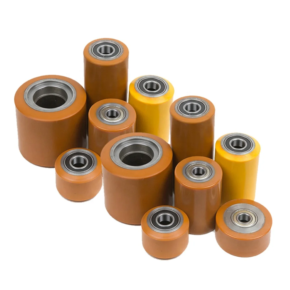 Wear-resistant  85x105/110-25 mm Solid PU Polyurethane Load  Roller Wheel For Electric Forklift /Pallet Truck /Jack