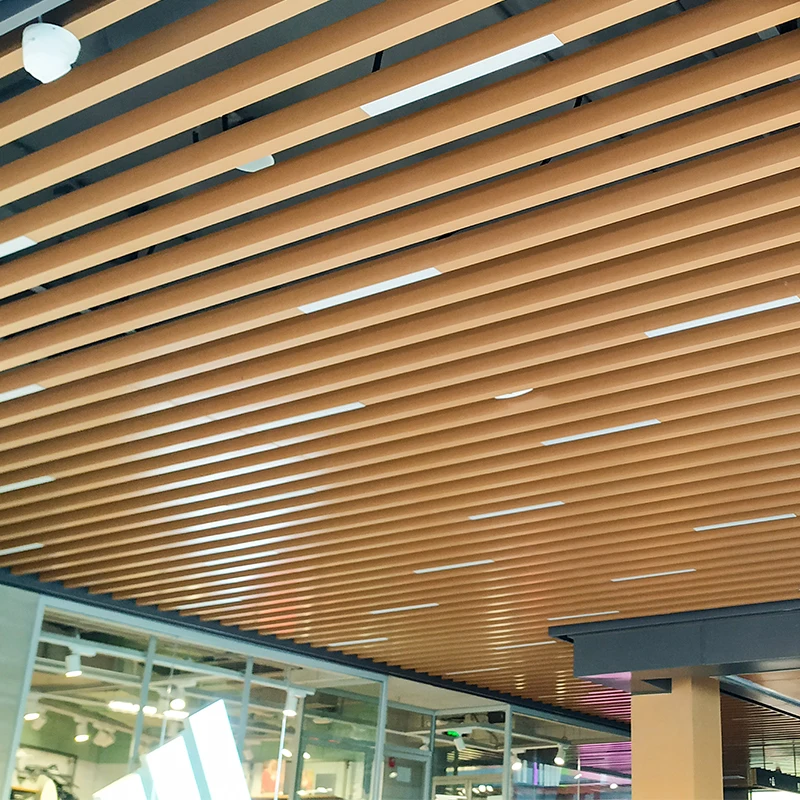 WPC Wood Plastic Composite Ceiling Indoor False Ceiling for office/hall/Shop