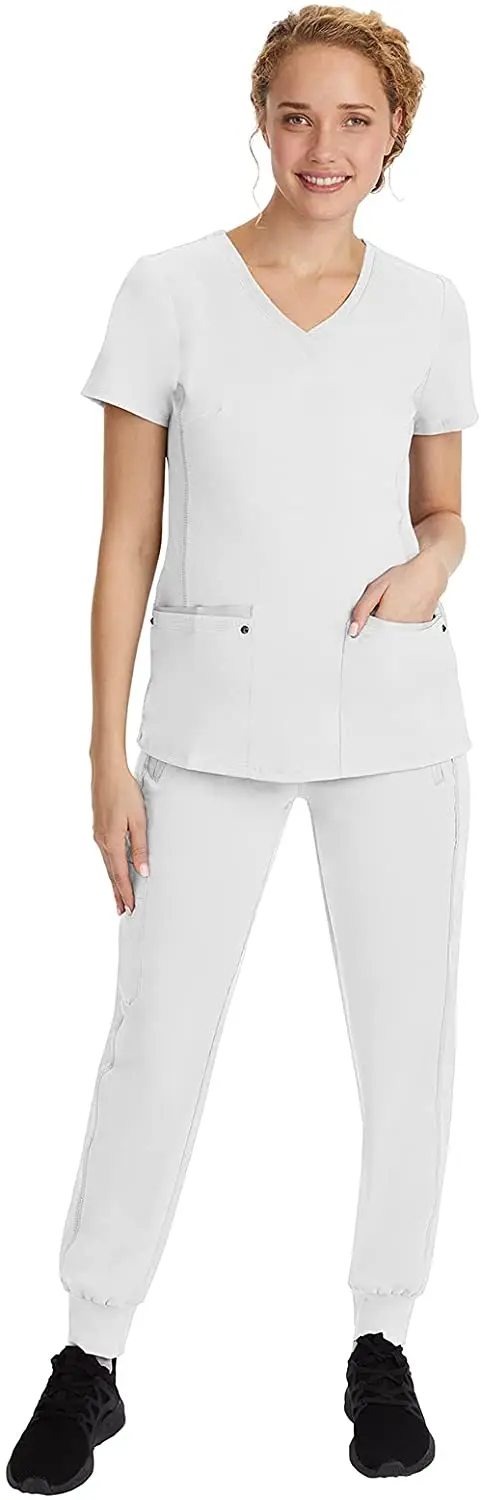 Wholesale New Style Cheap Fashionable Modern Female Hospital Medical Short Sleeve Nurse Uniform Nursing Scrubs For Women