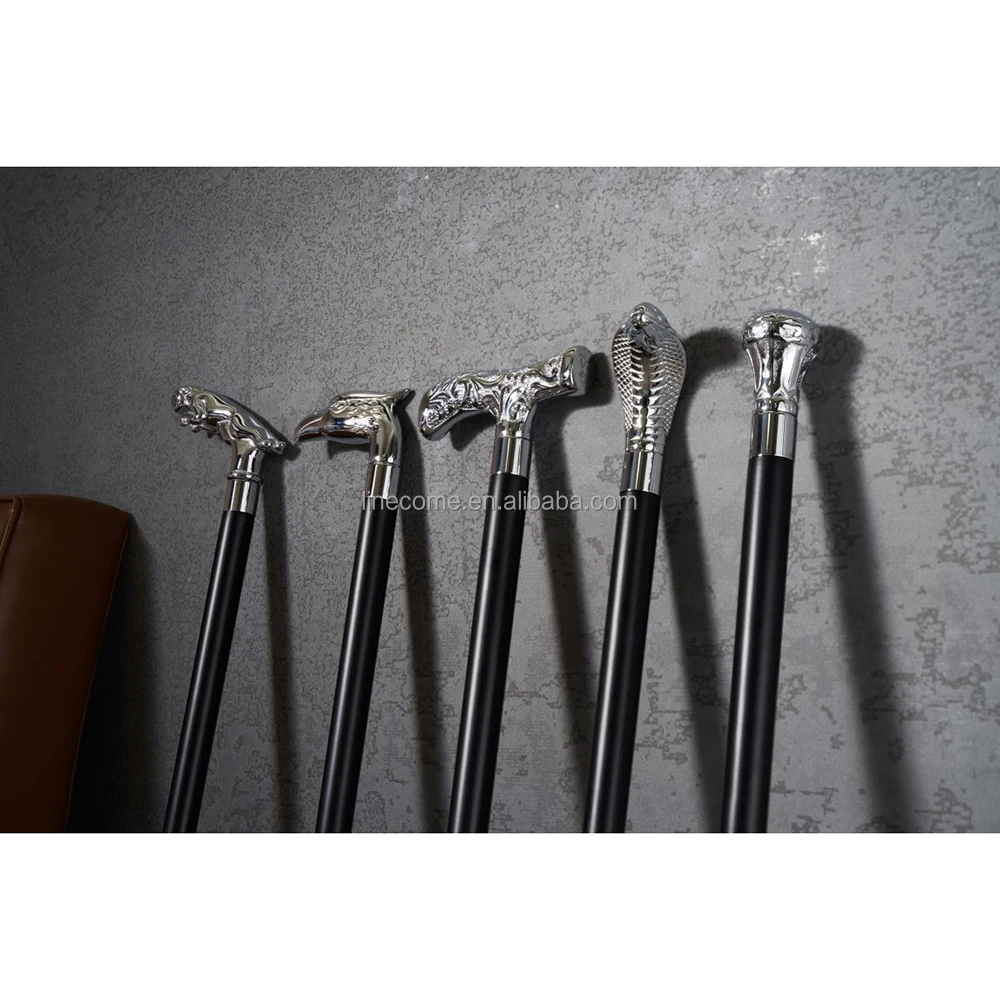 Premium Design Taiwan Made Quality Wooden Cane Handle Aluminum Crutches Lightweight Cane Walking  Stick Eagle LCMS-WS-BK-SV07