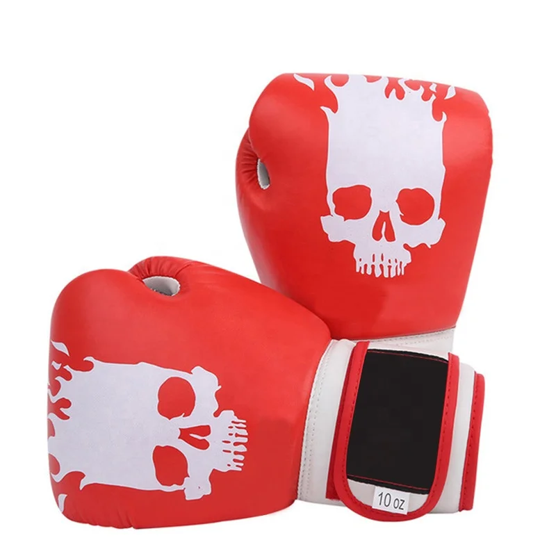 New Design Custom Logo PU Leather Professional Training Sparring Mesh Panel Palm Kick Boxing MMA Classic Muay Thai Boxing Gloves