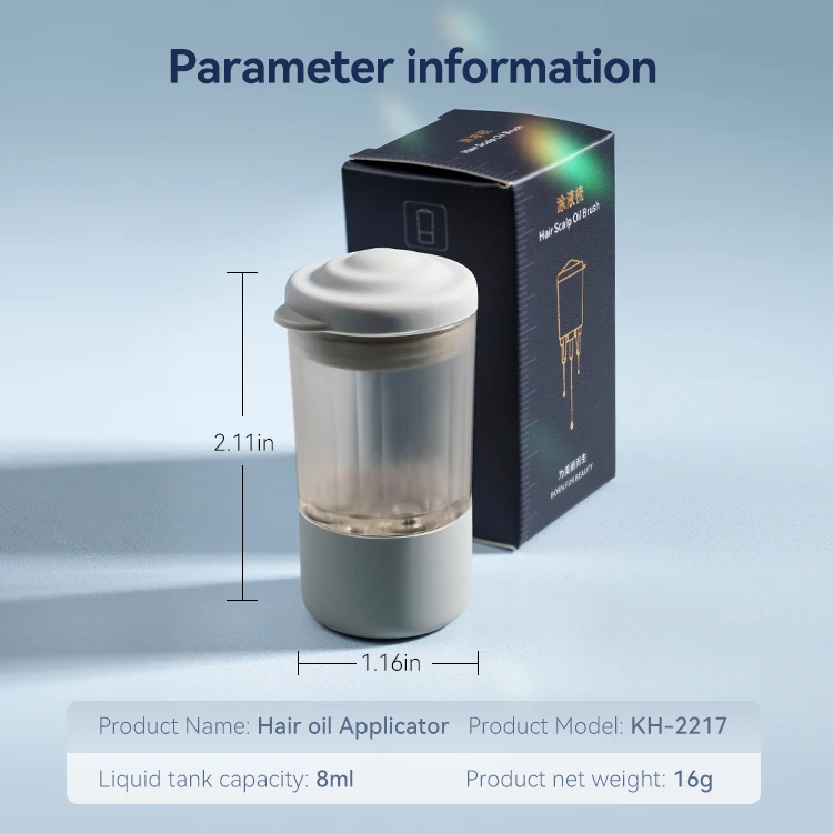 Hair Scalp Oil Applicator Mini Comb 1-8ML Essence Hair Growth Fluid Ball Scalp Massager Brush For Hair Growth