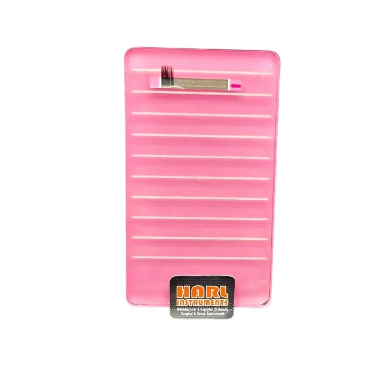 Customize Logo Pink Color Lash Tiles Acrylic Lash Palette Lash Holder Pallet Eyelash Tile For Eyelash Extension