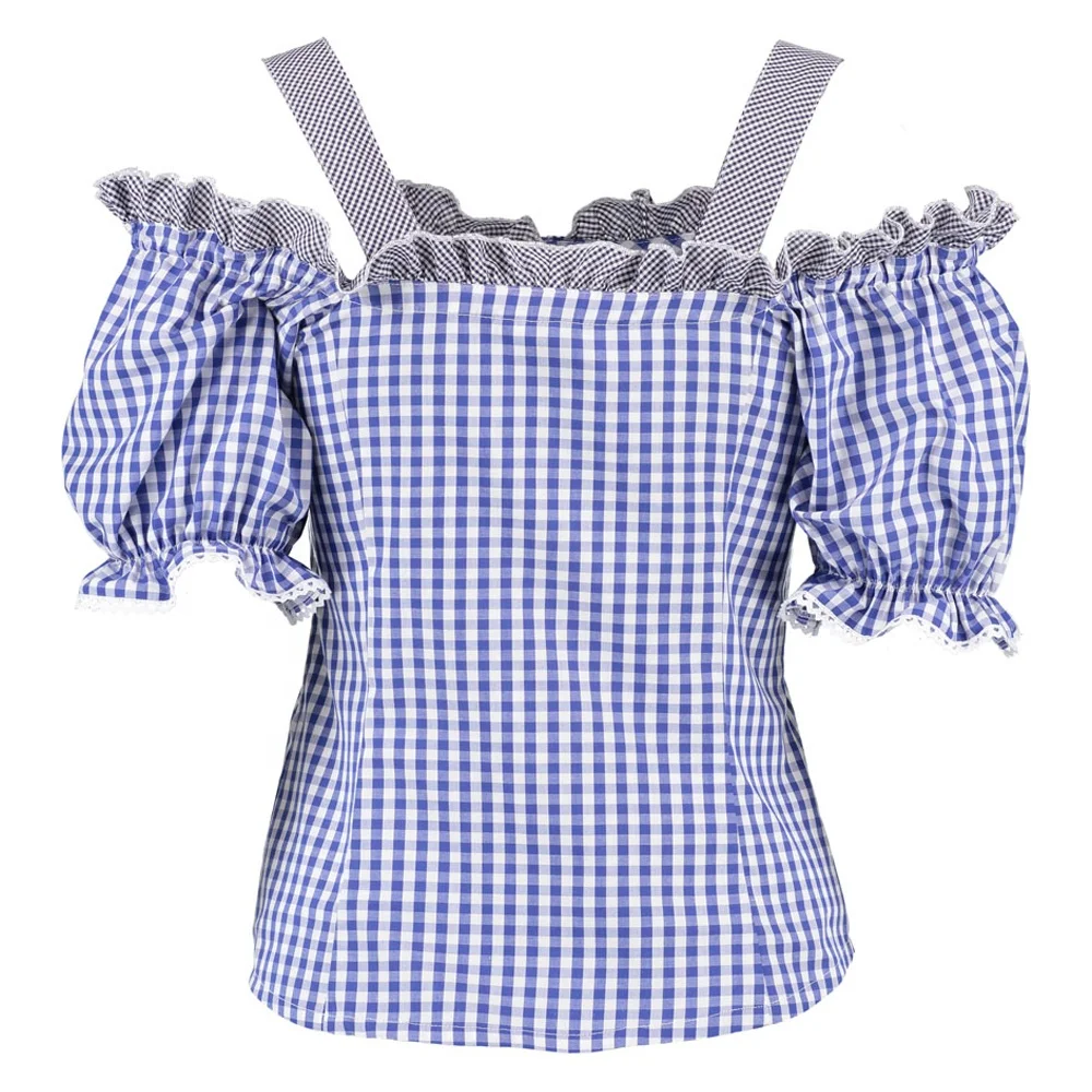 2023 New Trend Traditional Woman  Blouse Dress Cotton Polyester Custom Bavarian Blouse
