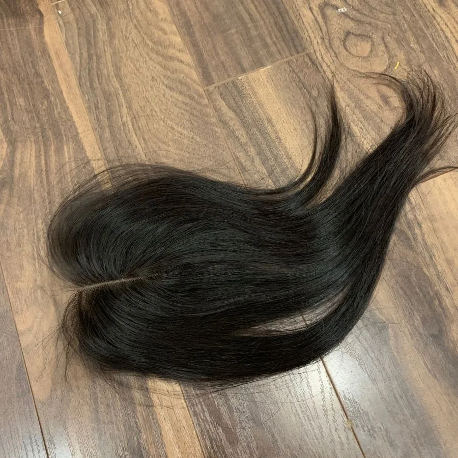 Blend hair Straight bundles and a free HD Lace closure 4x4 Silky Straight 100% Virgin Human Hair in Vietnam