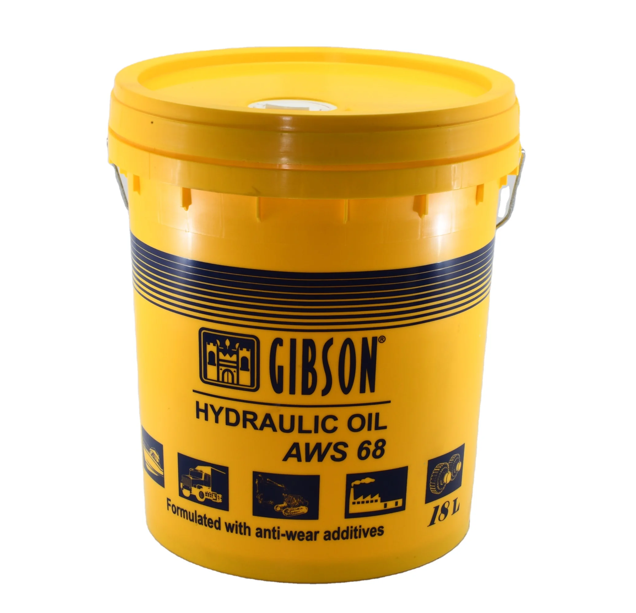 
 Антиизносостойкое гидравлическое масло Gibson AWS 68, промышленное масло с ингибитором коррозионного окисления и пены (18L)  