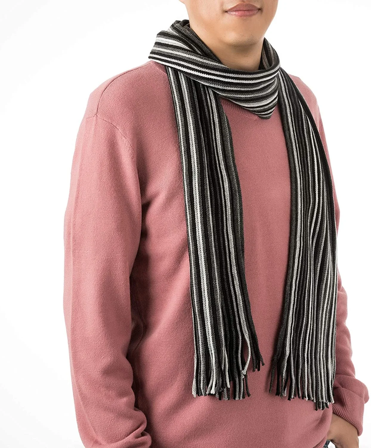 New  Cashmere Scarves Wrap Shawl Winter Woman Unisex Neon Stripe Check Pattern Plaid Tartan Nepal 100% Cashmere Scarf