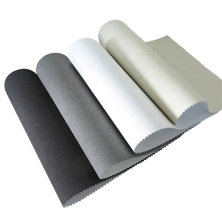 Line Total Blackout Roller Blinds With Pvc Windows Plain Fabric Polyester 50 M Rolls for Stock