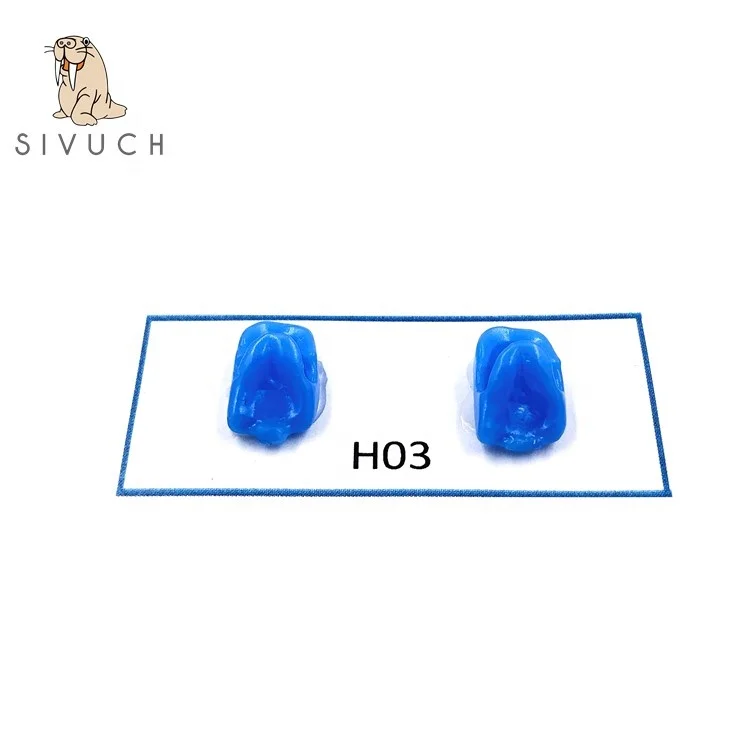 Blue tooth shape sprue wax dental