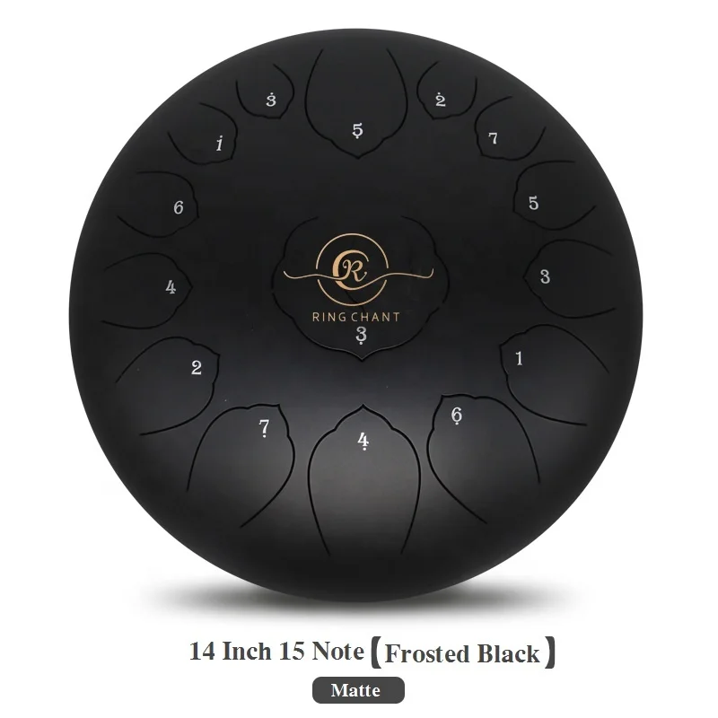 Customized Logo 14 Inch 15 Notes Alloy Steel Tunable Drums Colorful Empty Spirit Drum