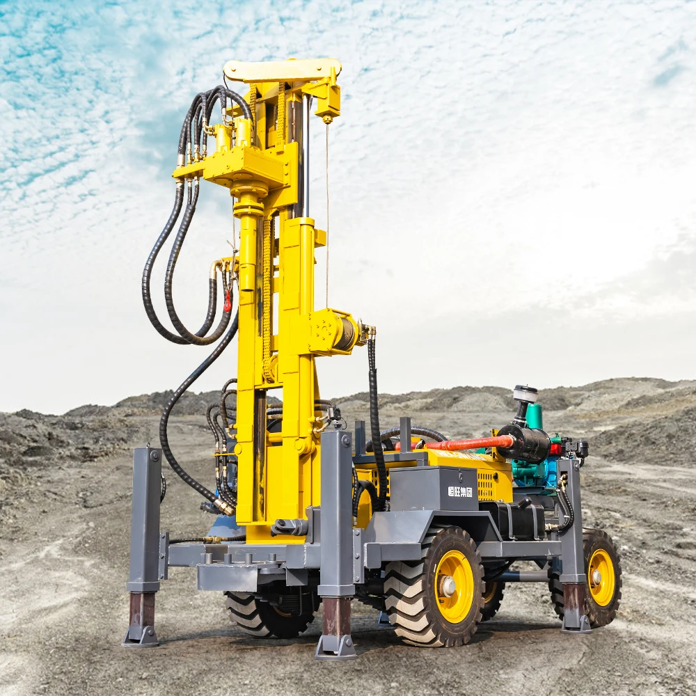 hengwang crawler 600m 500m 400m 300m 200m 100m pneumatic borehole water well drilling rig for sale in dubai