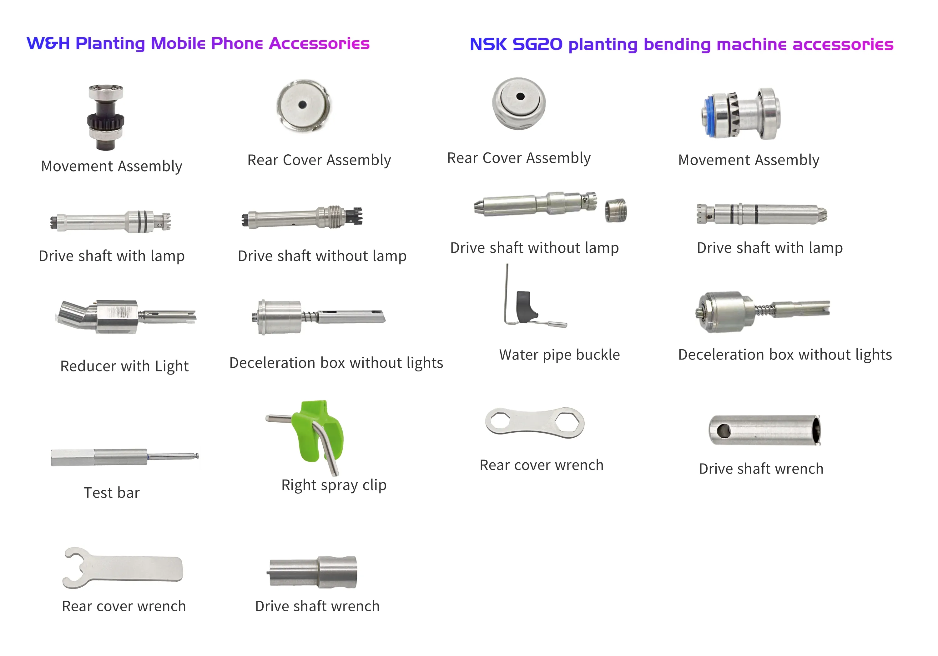 Hot Sale Dental Handpiece Turbine Air Rotor Cartridge Push Button with Metal Parts Dental Spare for Cartridges Rotors Turbines