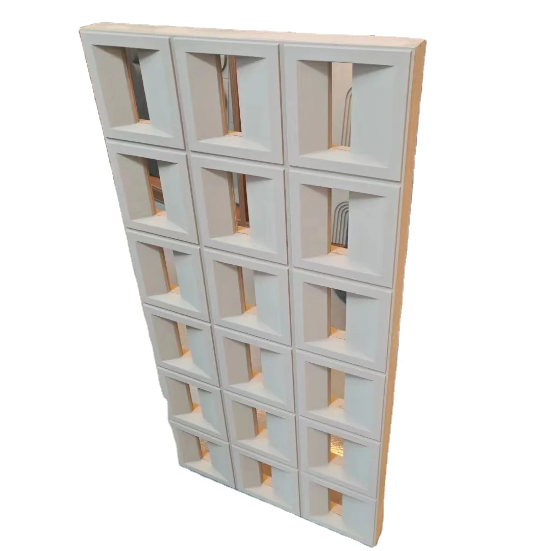 2023 NEW Item PU hollow 9 block component polyurethane foam wall panel  exterior interior partition exterior interior decoration